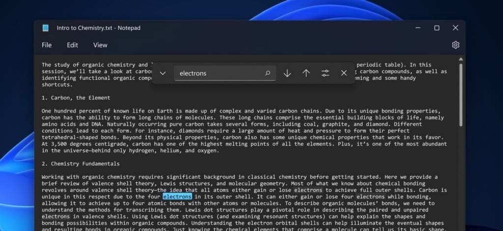 Notepad-new-version-Dark-mode-Find-Replace-Windows-11