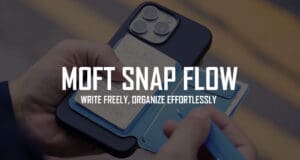Now your Apple iPhone can have a Notes app and a Notepad moft-snap-flow-apple-iphone-accessory